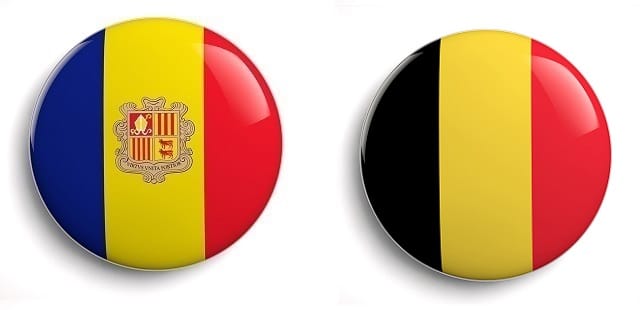 Flag Andorra Belgium